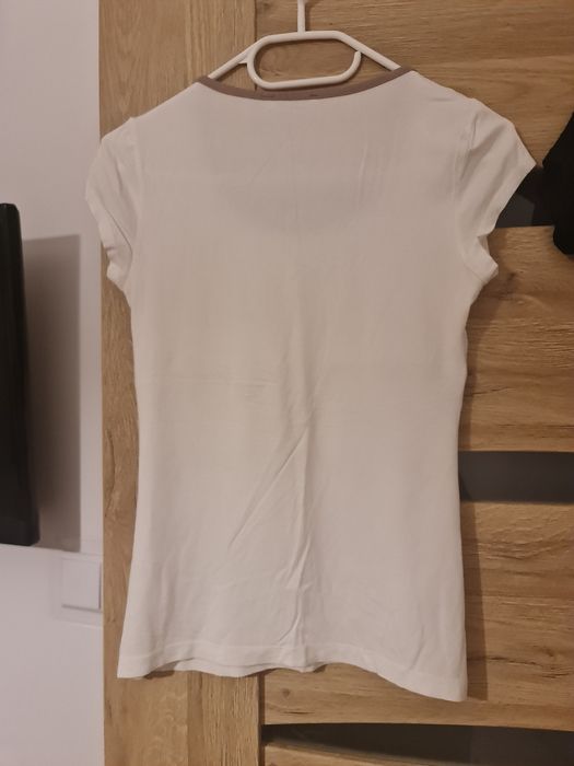 Paka 3 eleganckie bluzki krótki rękaw S 36 czarna nowa