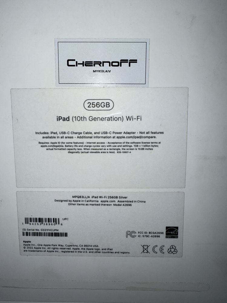 iPad (10th Generation) Wi-Fi, 256GB