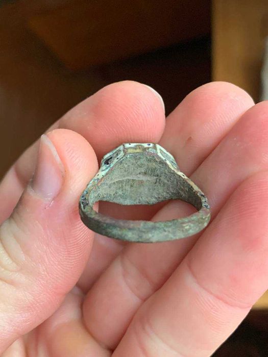 Старинное кольцо, печать перстень суд царя соломона