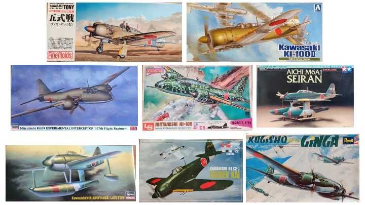 Kits 1/72 Aviões Japoneses e Chineses