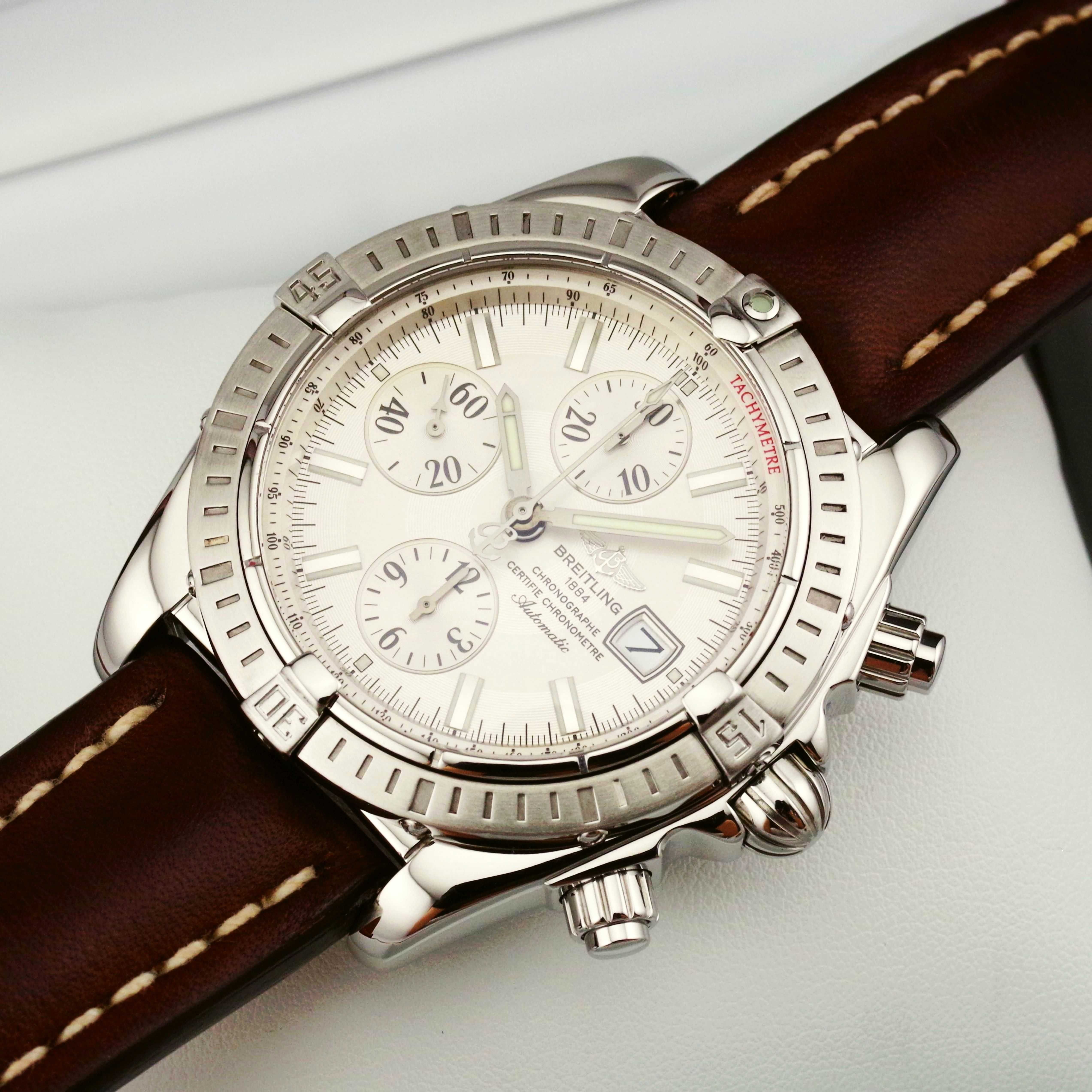 BREITLING Chronomat 44 AUTOMATIC Ref. A13356 zegarek męski FULL SET'07