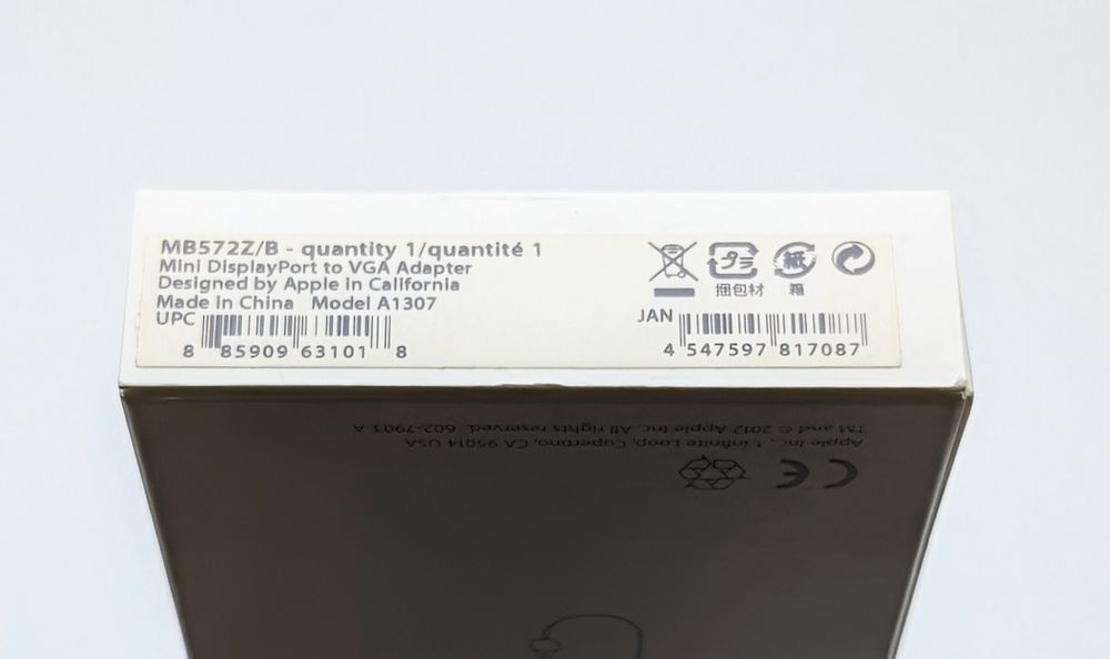 NOWY Oryginalny Adapter VGA do Apple Macbook