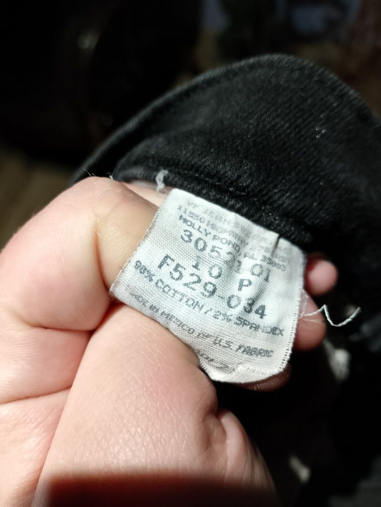 Czarne Damskie Spodnie Jeansowe Dżinsowe Lee Boyfriend Fit Vintage 90'