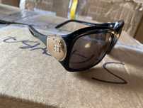 GIVENCHY oryginalne okulary przyciemniane vintage czarno złote