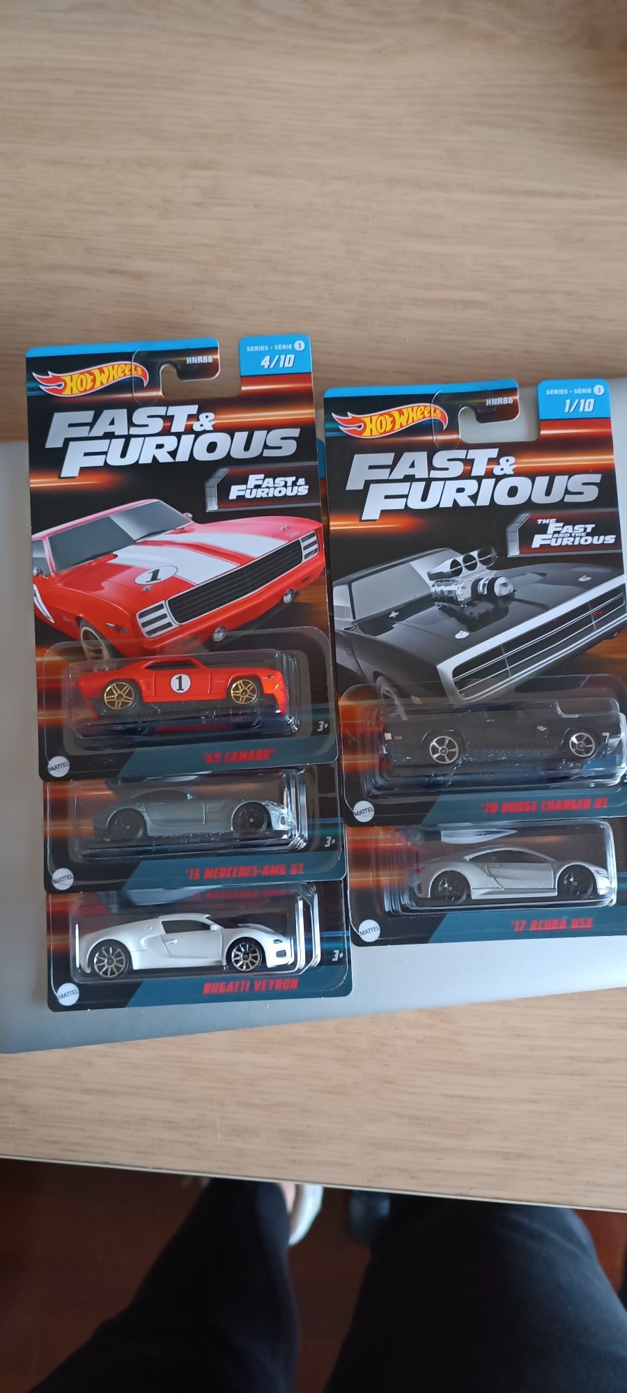 5 HotWheels novos fast Furious