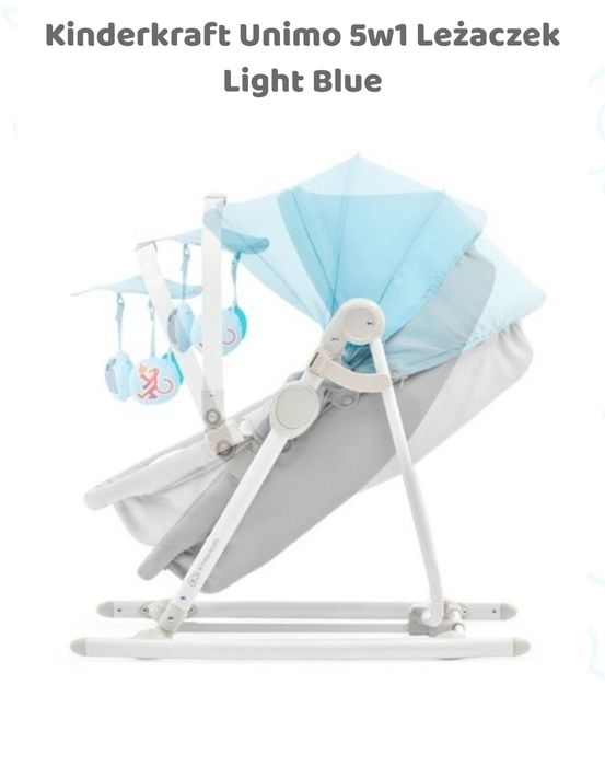 Wymienię Kinderkraft Unimo 5w1 Leżaczek Light Blue