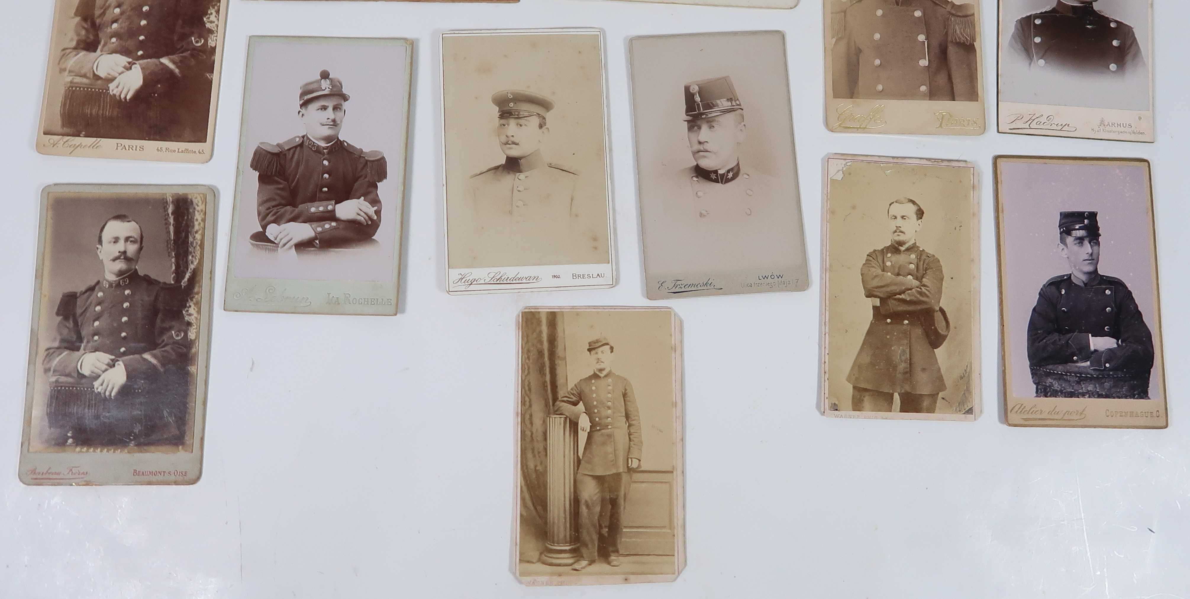 Fotografias antigas em cartão - Militaria