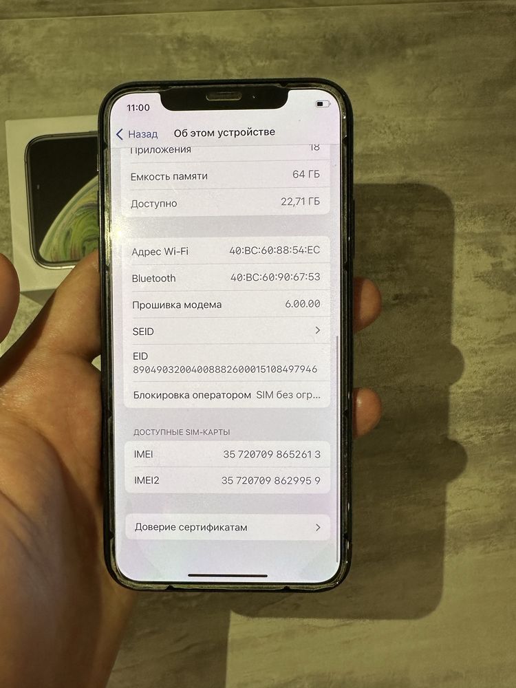 Iphone XS 64 gb. Neverlock