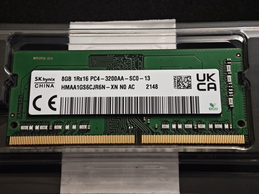 Швидка оперативна пам'ять Hynix DDR4 8GB 3200 Sodimm