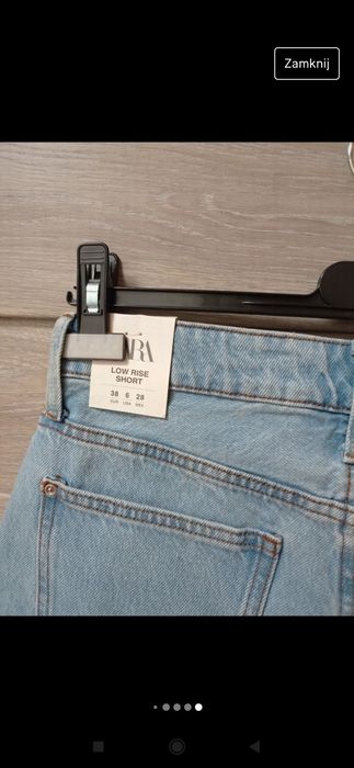 Szorty jeansowe Zara