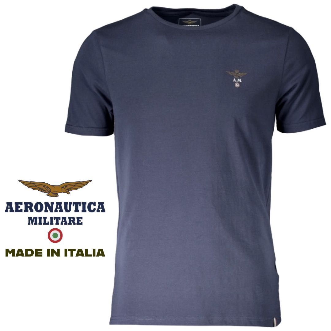 T-shirt męski Aeronautica Militare granatowy r. L