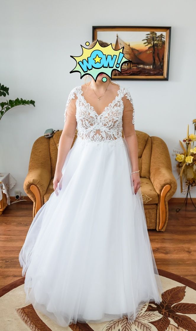 Biała suknia ślubna r. 38