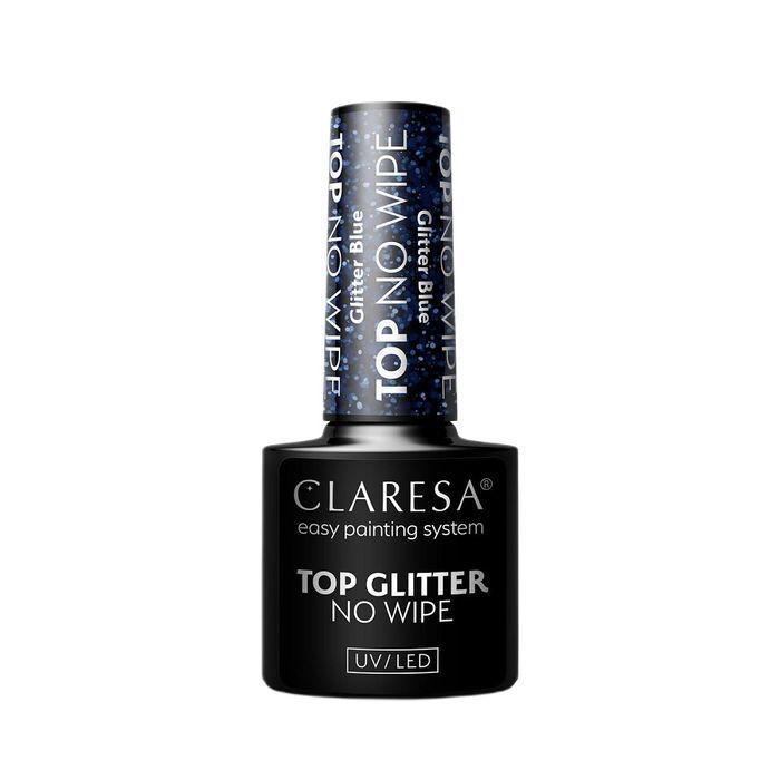 Claresa  top hybrydowy z brokatowym pyłem Glitter Blue 5g
