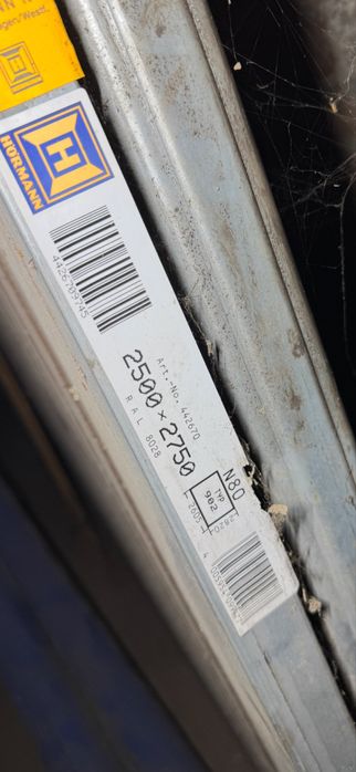 Drzwi garażowe Hormann kolor brązowy Nowe