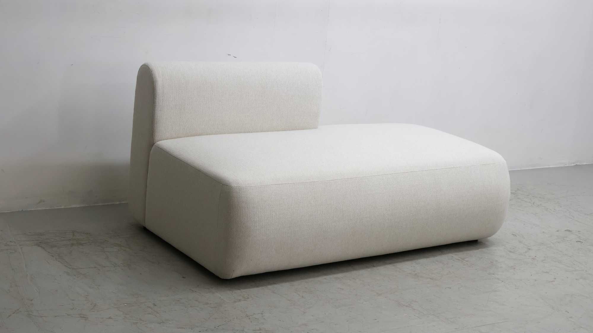 Sub Szezląg NOWA SOFA 3 os. KANAPA tkanina obły kształt Sofia Westwing