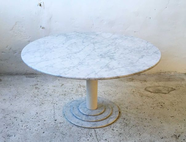 Stół marmurowy jadalniany lata 70 80 vintage design