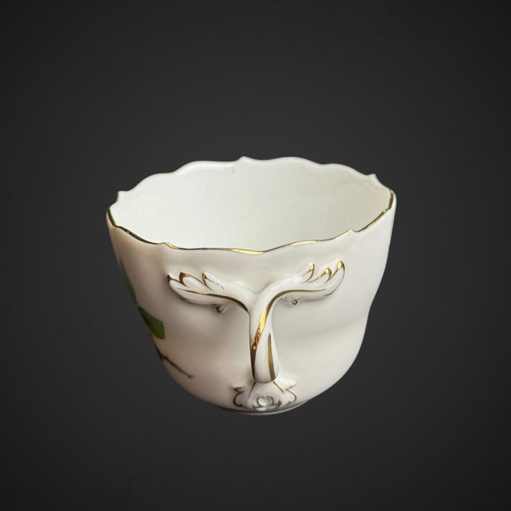 Filiżanka do mokki miśnia meissen róża złocenie B51/032908