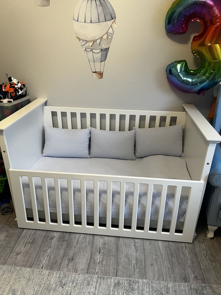 Łóżeczko, materac firmy Baby d’Oro ,dużo gratisów