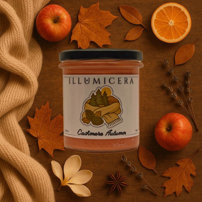 Świeczka Świeca Sojowa Zapachowa Cashmere Autumn 330ml/50h