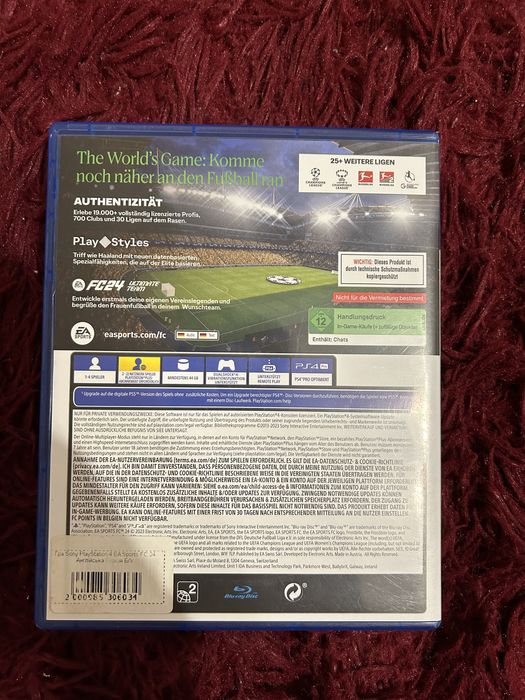 Продам диск  Fifa 24 для PS 4