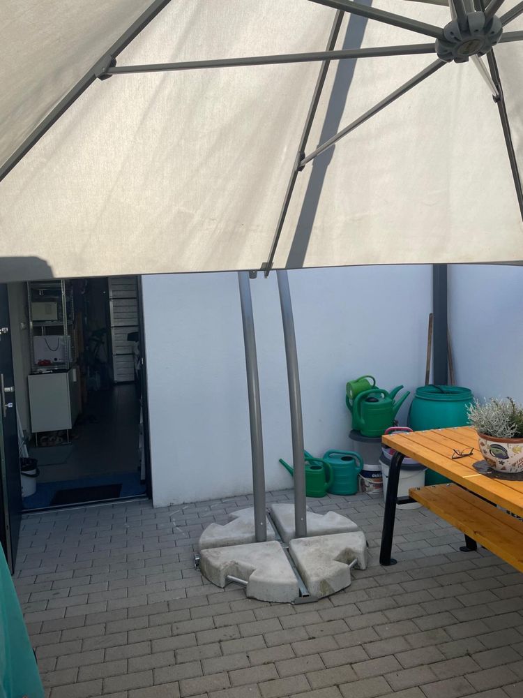 Parasol IBIZA 3,5 QATTRO szary