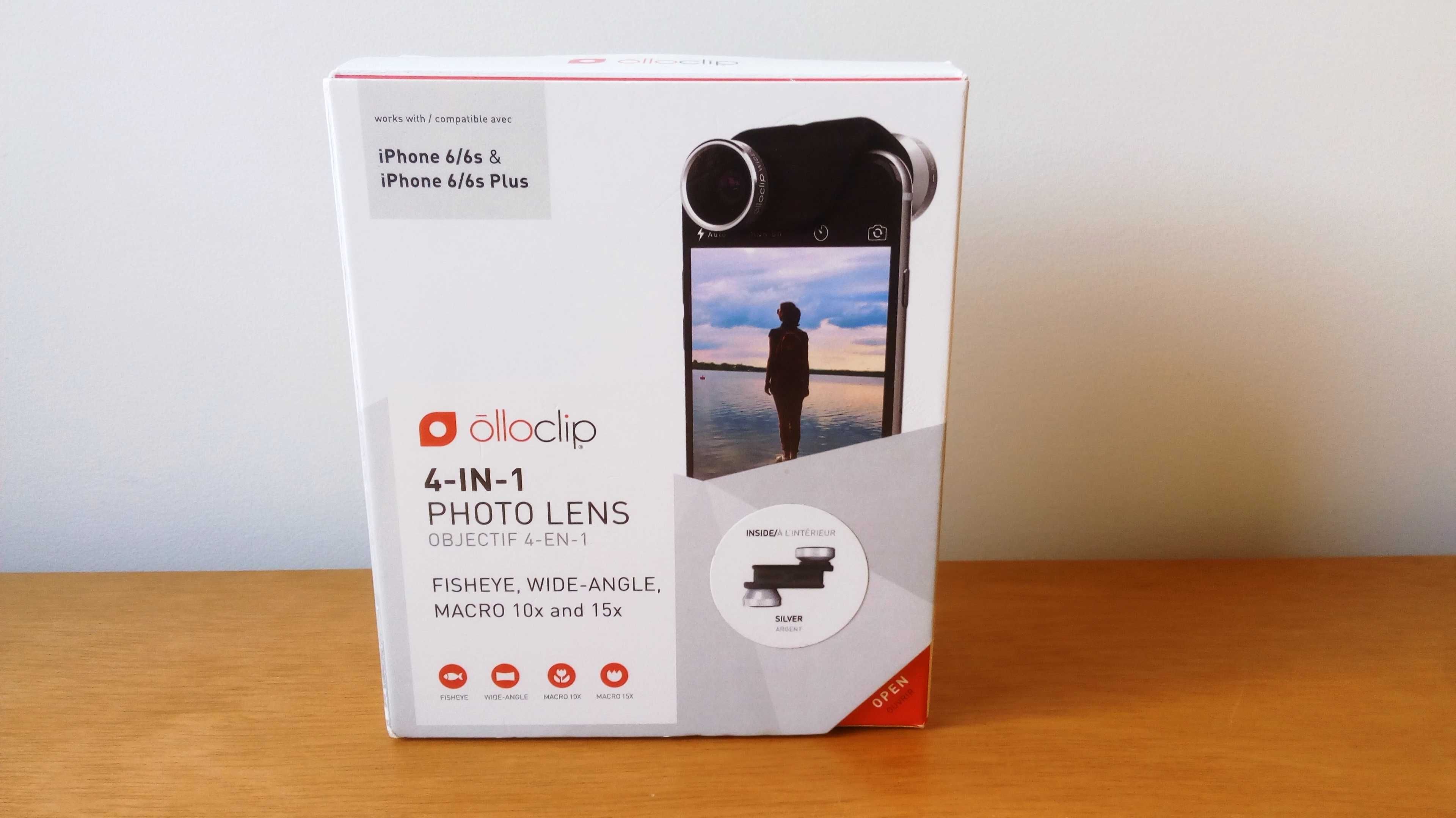 Kit Lentes 4-1 Olloclip para iPhone 6, 6S e 6Plus.