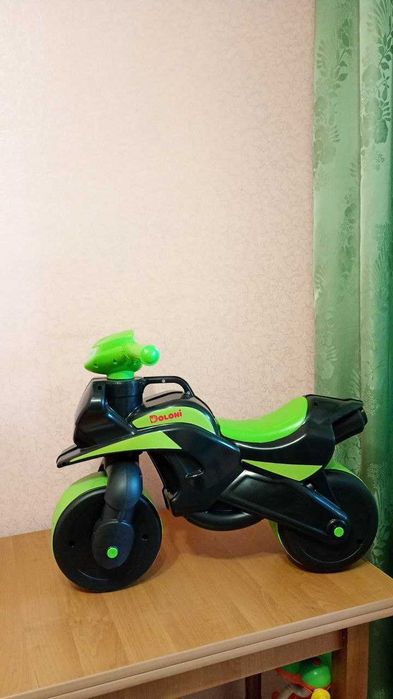 Дитячий мотоцикл Поліція Doloni Toys, каталка, мотобайк біговел