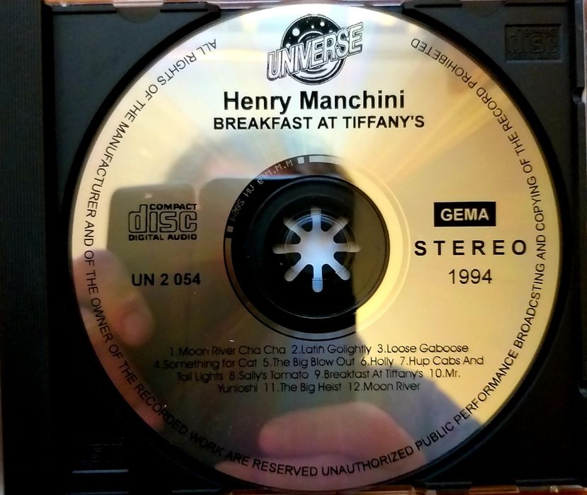 Henry Manchini Breakfast At Tiffany's 1994r