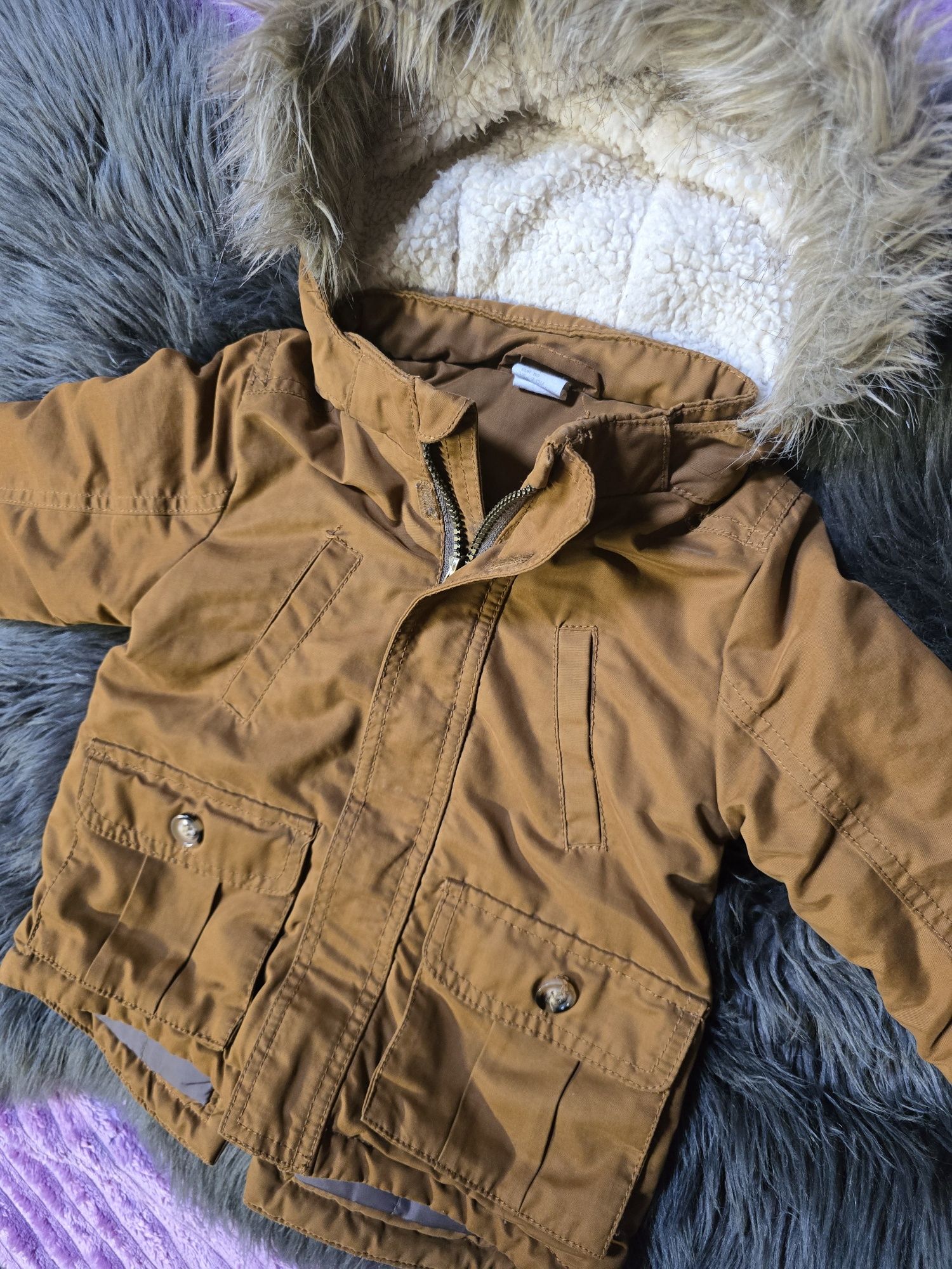 H&M kurtka, wiosenna, jesienna, rozmiar 80, chłopiec, parka