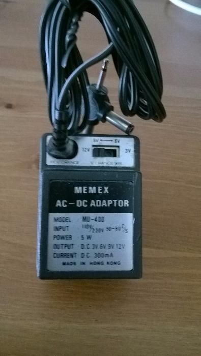 A/C Adaptador Memex MU-400 para 3, 6, 9 e 12 V