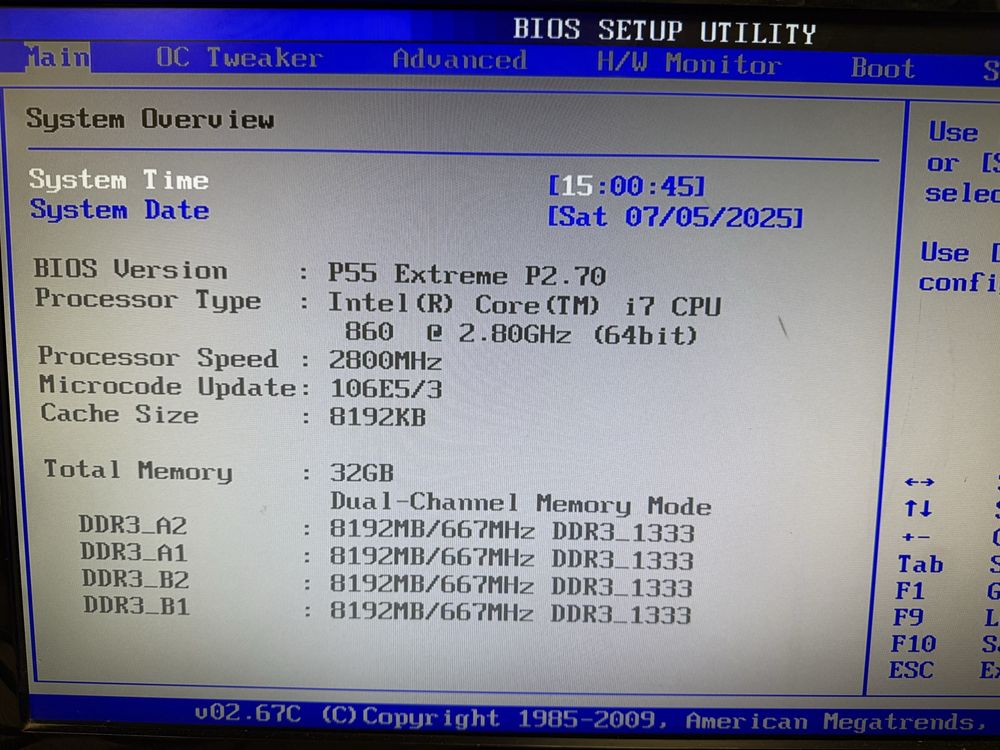 Комплект AsRock P55 Extreme + i7 860 + 32gb DDR3
