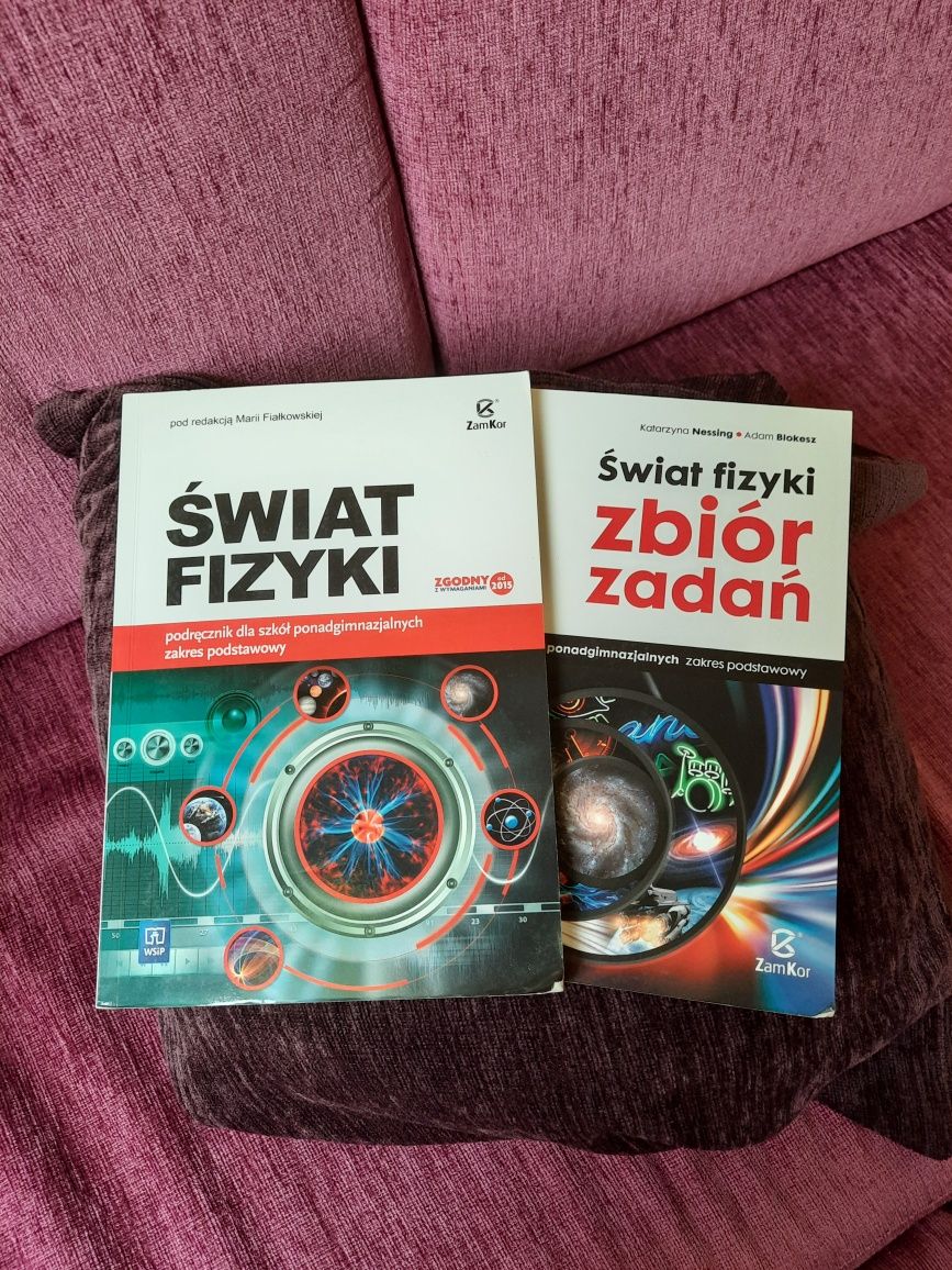 Podręcznik i zbiór zadań do fizyki WSiP liceum