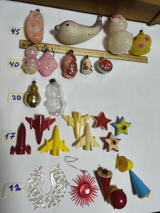 СССР ялинкові іграшки. Ёлочные игрушки