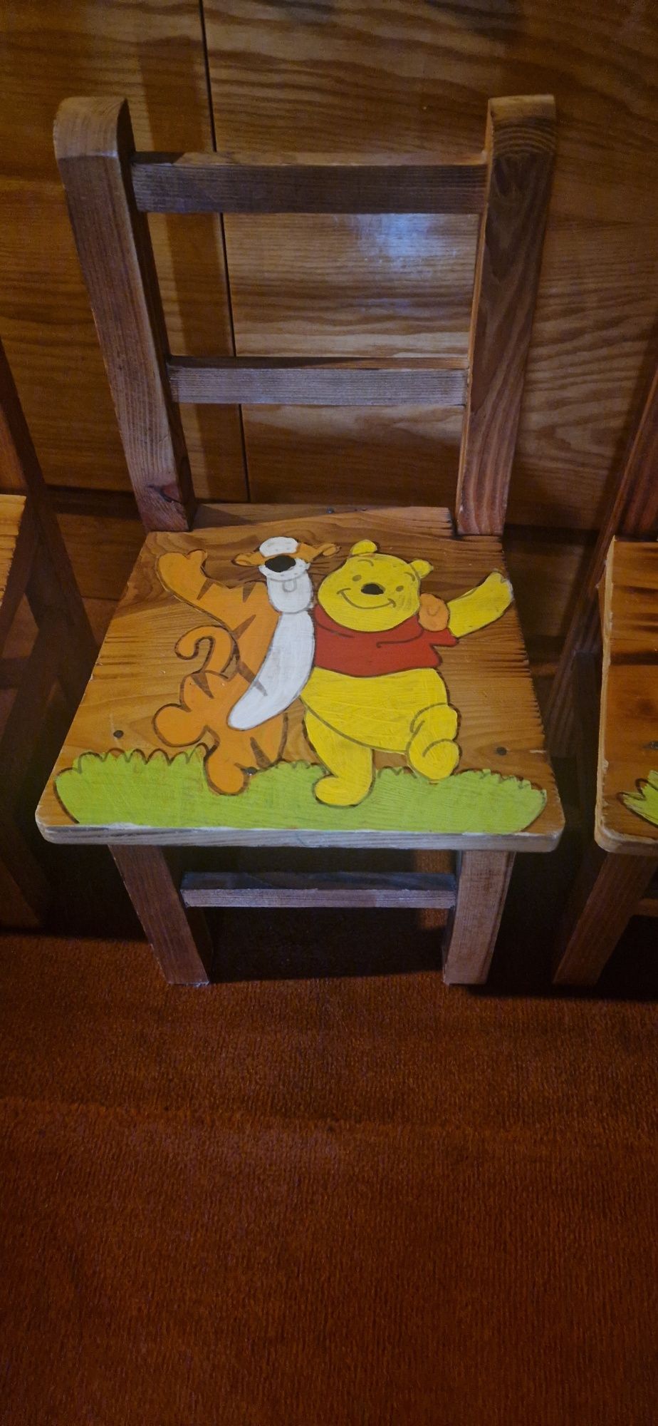Stolik z krzesłami/ drewniany stoliczek dziecięcy
