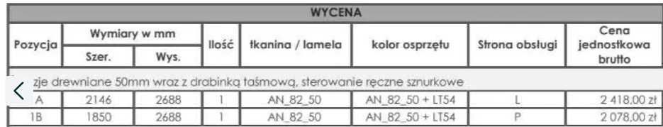 Duża żaluzja bambusowa biała ANWIS 215 x 270 cm.