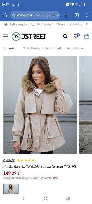 Kurtka zimowa/ wiosenny płaszczyk