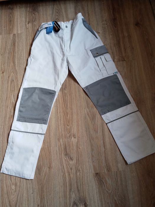 Spodnie robocze biale