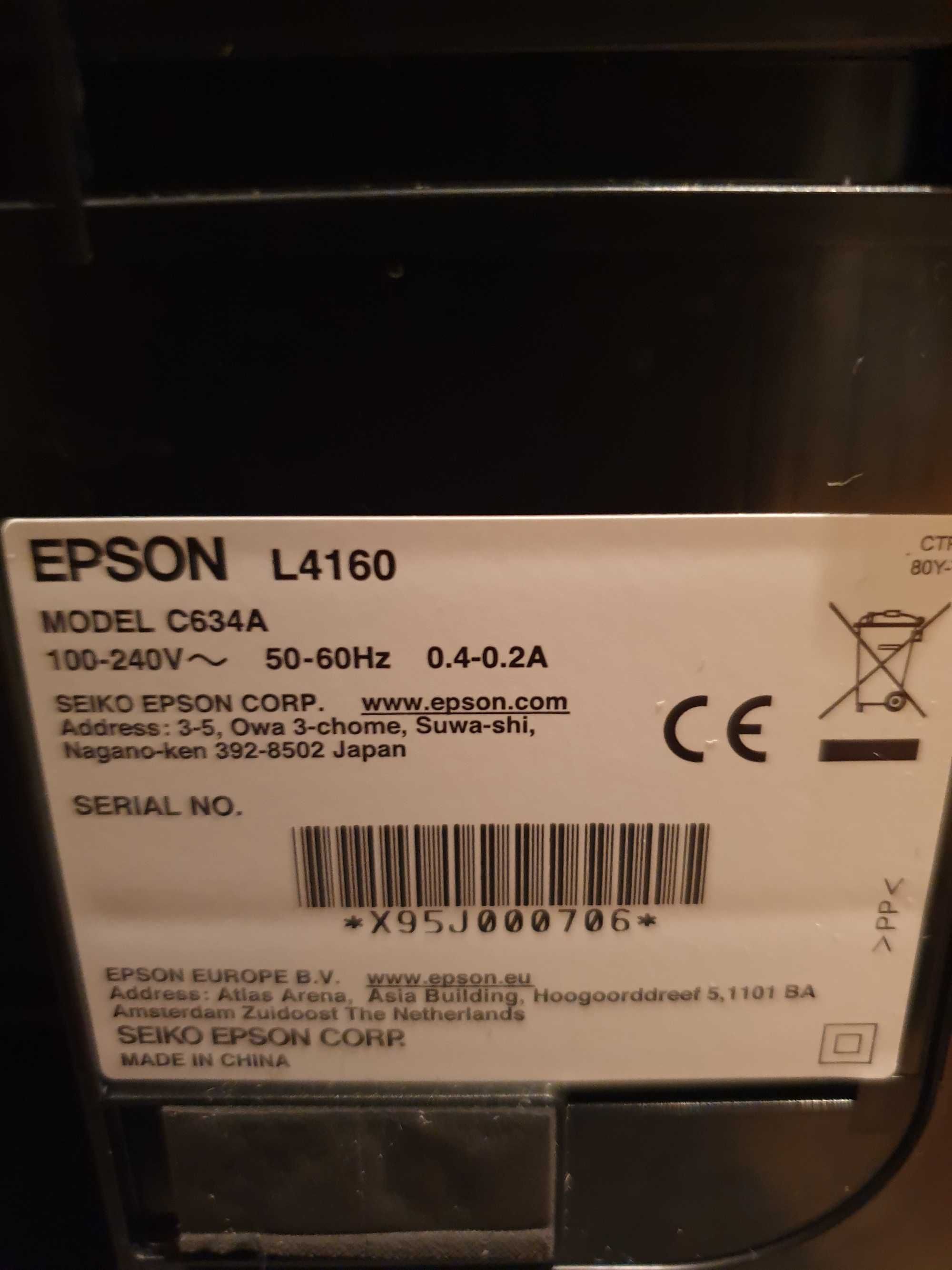 Urządzenie wielofunkcyjne EPSON EcoTank L4160 Drukarka Ksero Skaner