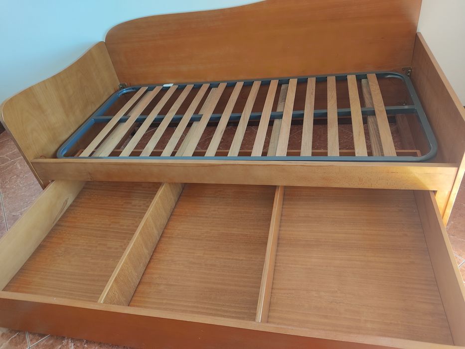 Cama de Solteiro com Gavetão