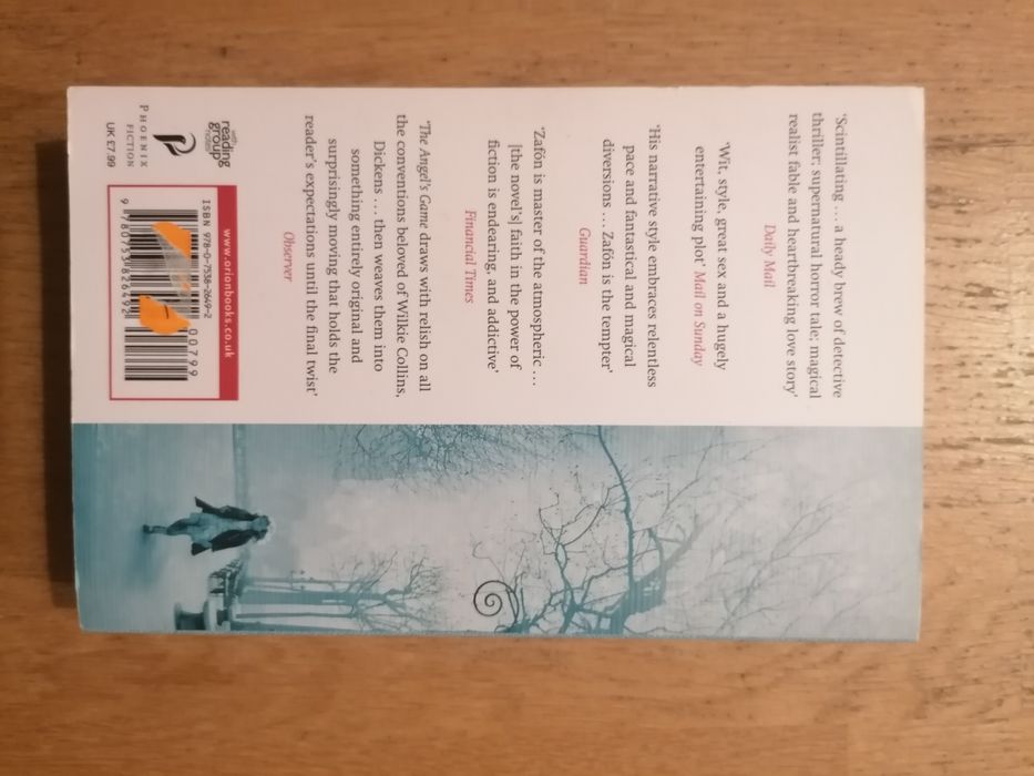 Carlos Ruiz Zafon, "The Angel's Game" (Gra anioła)