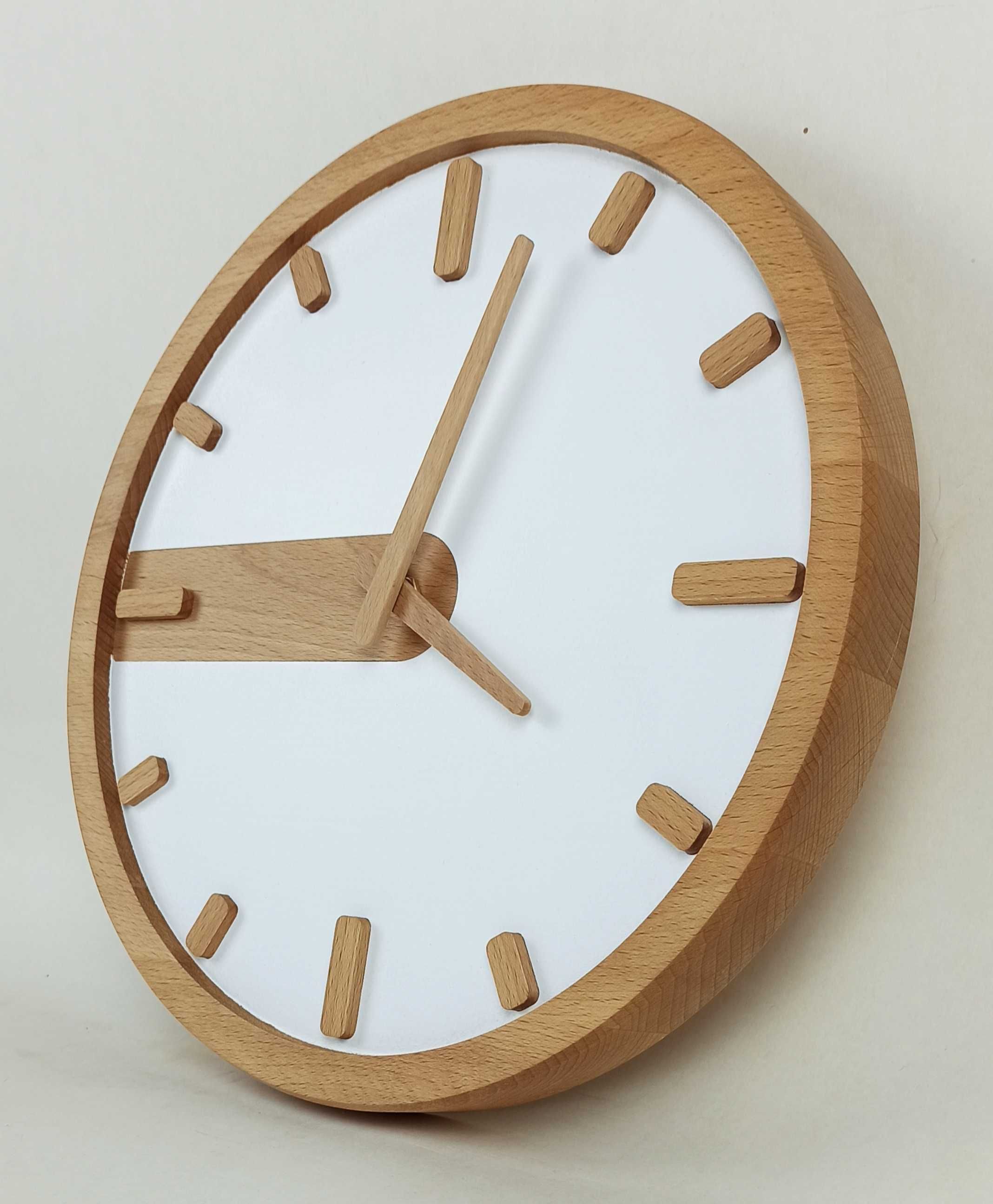 Настінний годинник з натурального дерева, серії "fresh" Круглий 31см