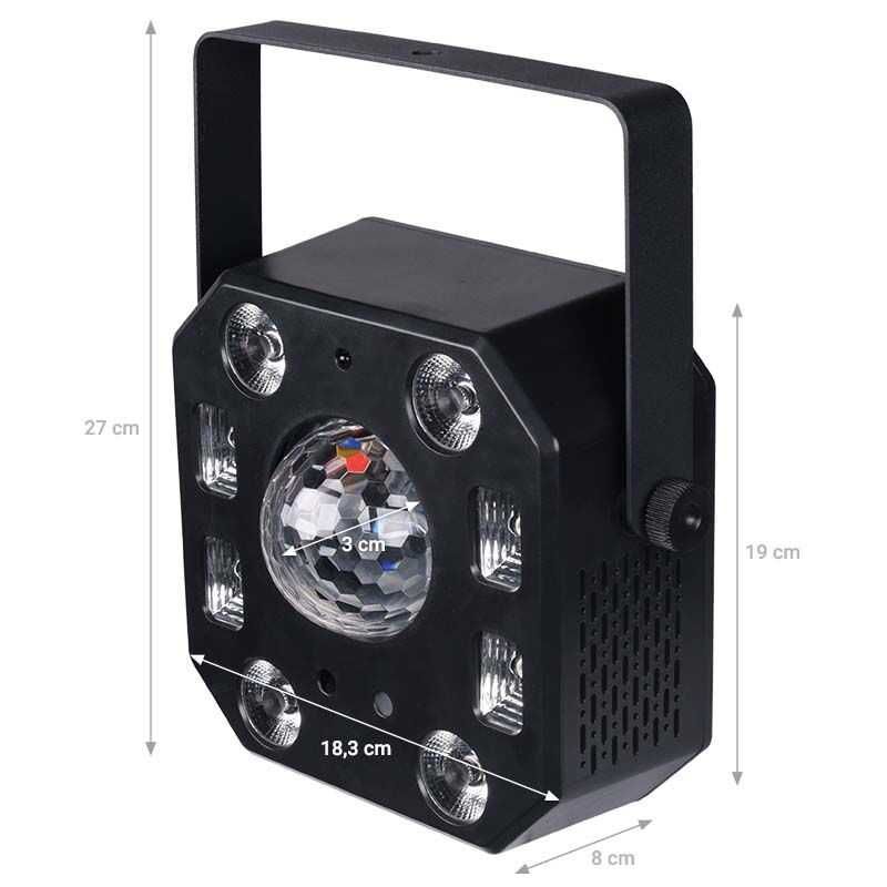 5-Efektów LED Par Disco Kula Laser Strobo UV Mix kolor wzór DMX pilot