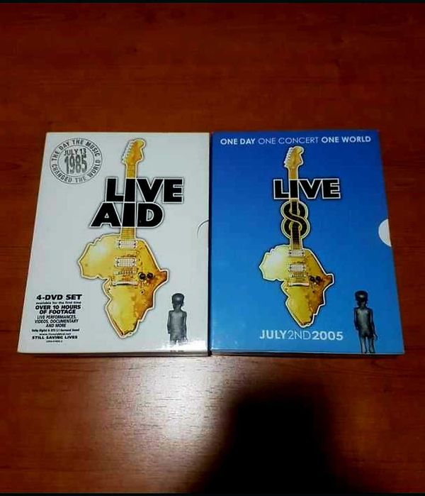 LIVE AID 1985 O Dia em k a Música mudou o Mundo! E Live 8 2005 (8DVDs)