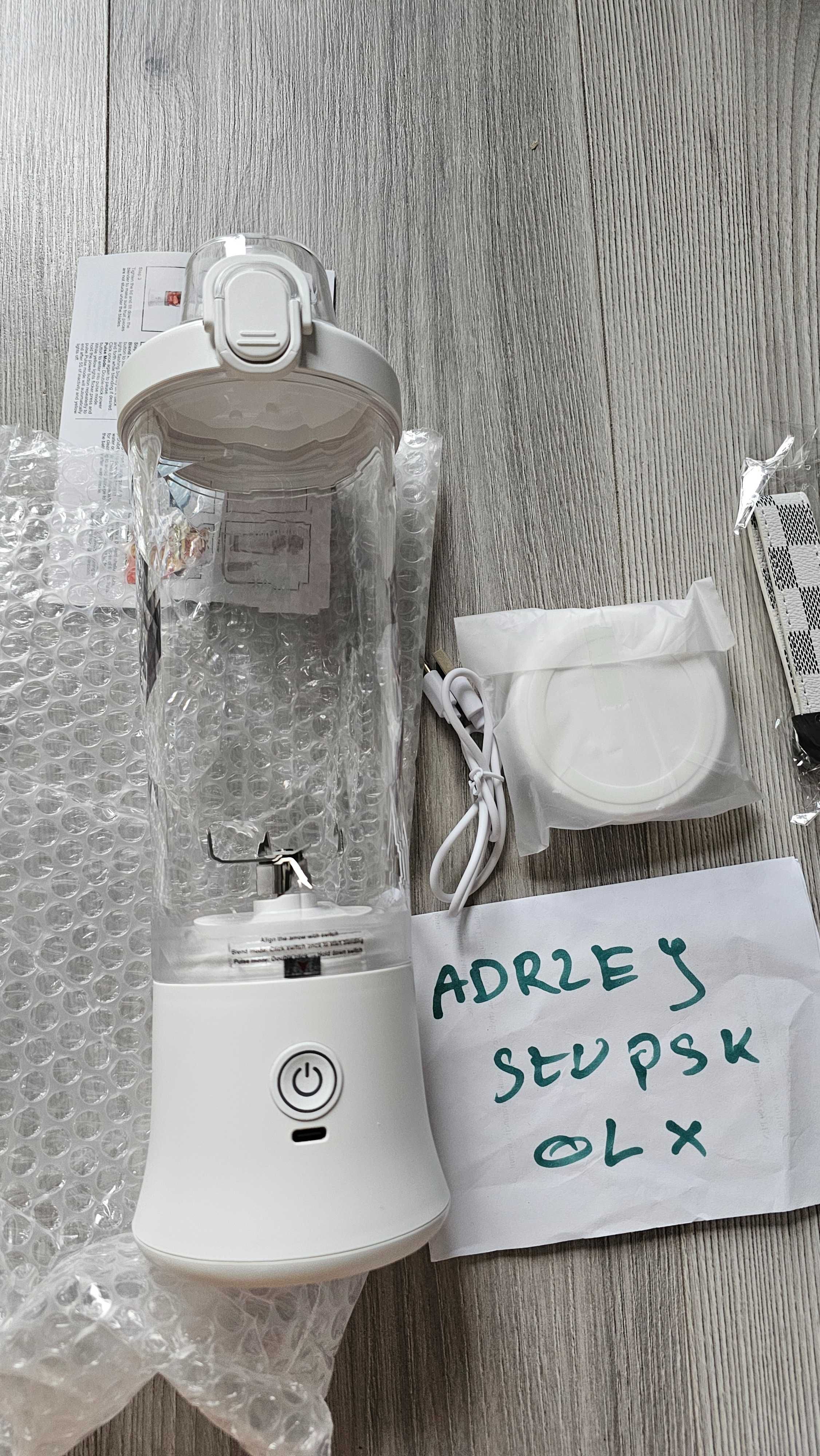 NOWY Bezprzewodowy Przenośny BLENDER kielichowy 600ML jak ActivePlus