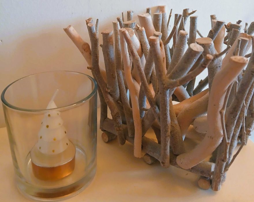 świecznik rustykalny ozdobny