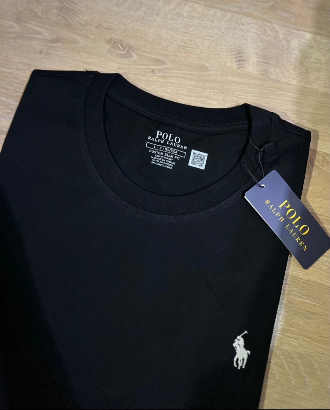 T-shirt Ralph Lauren preta L