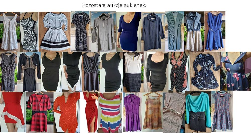 Sukienka szaro-błękitna, pięknie maskuje brzuszek, RiverIsland, rozm S