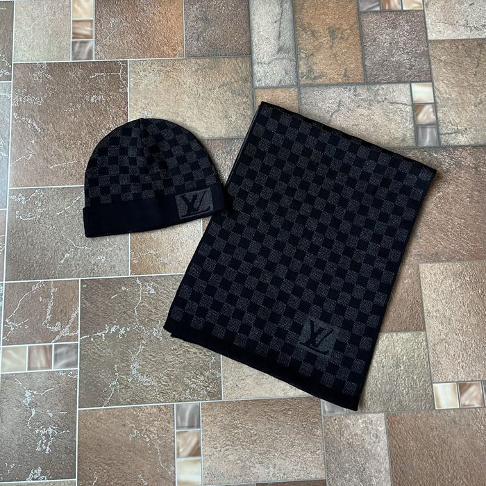 Комплект Louis Vuitton шарф шапка
