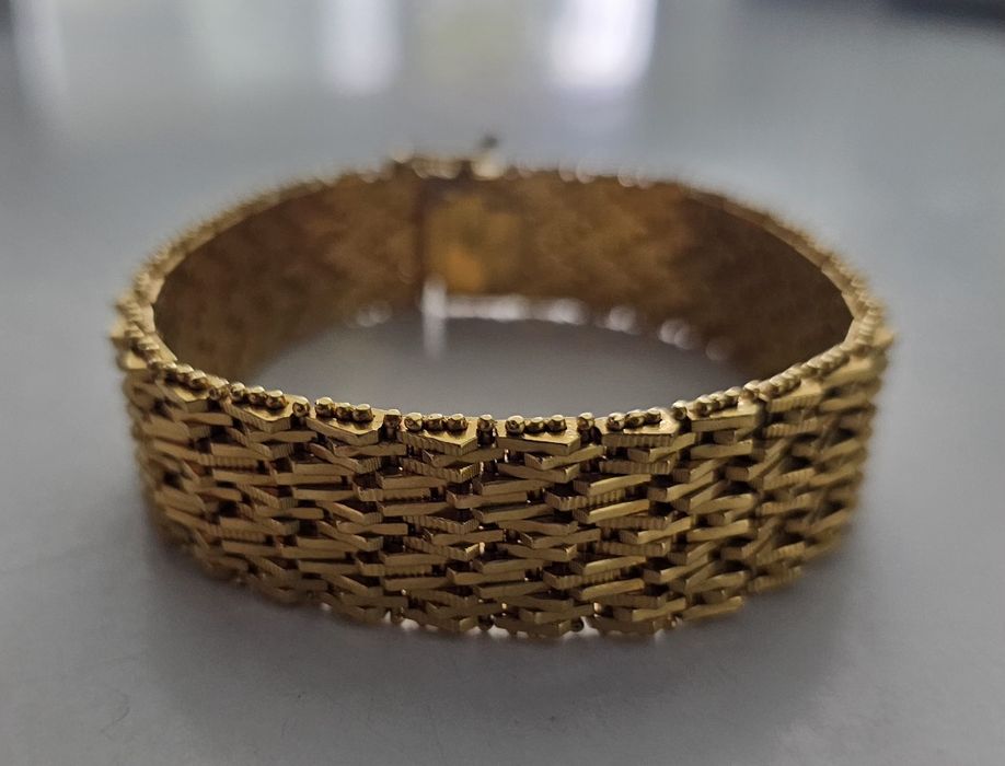 Piękna bransoleta złota 18 karatów
