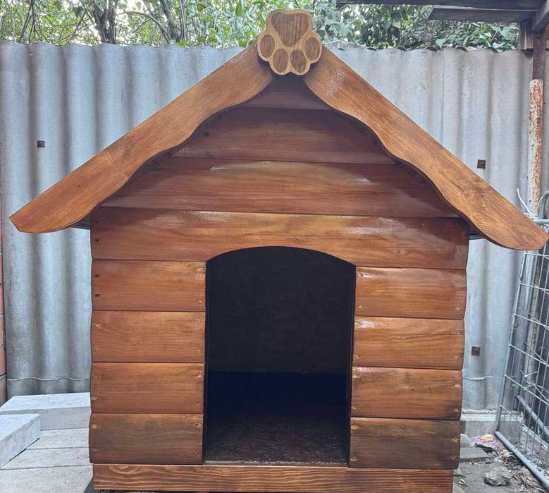 Будка дерев'яна для крупної собаки